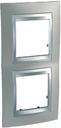Schneider Electric Unica Top MGU66.004V.039 Рамка 2-постовая (вертикальная, алюминий/никель)