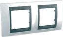 Schneider Electric Unica Top MGU66.004.292 Рамка 2-постовая (горизонтальная, графит/нордик)