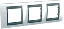 Schneider Electric Unica Top MGU66.006.292 Рамка 3-постовая (горизонтальная, графит/нордик)