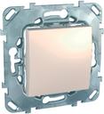 Schneider Electric Unica MGU5.201.25ZD Выключатель одноклавишный (10 А, под рамку, скрытая установка, бежевый)