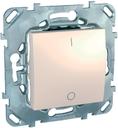 Schneider Electric Unica MGU5.262.25ZD Выключатель одноклавишный двухполюсный (16 А, под рамку, скрытая установка, бежевый)