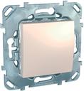 Schneider Electric Unica MGU5.206.25ZD Выключатель-кнопка одноклавишный (10 А, под рамку, скрытая установка, бежевый)
