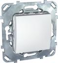 Schneider Electric Unica MGU5.206.18ZD Выключатель-кнопка одноклавишный (10 А, под рамку, скрытая установка, белый)