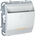 Schneider Electric Unica MGU5.283.18ZD Выключатель для ключ-карты (10 А, подсветка, под рамку, скрытая установка, белый)