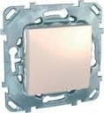 Schneider Electric Unica MGU5.205.25ZD Переключатель перекрестный одноклавишный (10 А, под рамку, скрытая установка, бежевый)