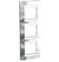 Schneider Electric Unica Хамелеон MGU66.006V.810 Рамка 3-постовая (вертикальная, белый/серебро)