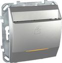 Schneider Electric Unica Top MGU5.283.30ZD Выключатель для ключ-карты (10 А, подсветка, под рамку, скрытая установка, алюминий)