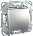 Schneider Electric Unica Top MGU5.206.30ZD Выключатель-кнопка одноклавишный (10 А, под рамку, скрытая установка, алюминий)