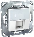 Schneider Electric Unica MGU5.460.18ZD Крышка розетки телефонной/компьютерной (RJ45, белая)