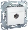 Schneider Electric Unica MGU5.464.18ZD Розетка телевизионная (TV, 8 дБ, под рамку, скрытая установка, белая)