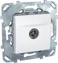 Schneider Electric Unica MGU5.463.18ZD Розетка телевизионная проходная (TV, под рамку, скрытая установка, белая)
