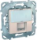 Schneider Electric Unica MGU5.421.25ZD Розетка компьютерная (RJ45, cat.5e, под рамку, скрытая установка, бежевая)
