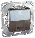 Schneider Electric Unica Top MGU5.421.12ZD Розетка компьютерная (RJ45, cat.5e, под рамку, скрытая установка, графит)
