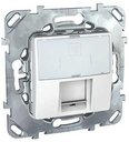 Schneider Electric Unica MGU5.425.18ZD Розетка компьютерная (RJ45, cat.6, под рамку, скрытая установка, белая)