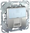 Schneider Electric Unica Top MGU5.425.30ZD Розетка компьютерная (RJ45, cat.6, под рамку, скрытая установка, алюминий)