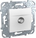 Schneider Electric Unica MGU5.488.18ZD Розетка телевизионная (SAT, под рамку, скрытая установка, белая)