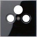 Jung LS990 LS990SATSW Крышка розетки телевизионной (TV+SAT+Radio, черная)