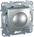Schneider Electric Unica Top MGU5.512.30ZD Светорегулятор поворотный (1000 Вт, R+L, под рамку, скрытая установка, алюминий)