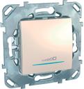 Schneider Electric Unica MGU5.515.25ZD Светорегулятор нажимной (350 Вт, R+L, под рамку, скрытая установка, бежевый)