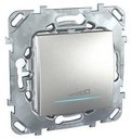 Schneider Electric Unica Top MGU5.515.30ZD Светорегулятор нажимной (350 Вт, R+L, под рамку, скрытая установка, алюминий)