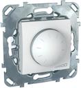Schneider Electric Unica MGU5.510.18ZD Светорегулятор поворотный (ЭПРА 1-10В DC, 400 Вт, R+L, под рамку, скрытая установка, белый)