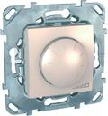 Schneider Electric Unica MGU5.510.25ZD Светорегулятор поворотный (ЭПРА 1-10В DC, 400 Вт, R+L, под рамку, скрытая установка, бежевый)