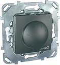 Schneider Electric Unica Top MGU5.510.12ZD Светорегулятор поворотный (ЭПРА 1-10В DC, 400 Вт, R+L, под рамку, скрытая установка, графит)