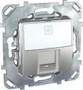 Schneider Electric Unica Top MGU5.460.30ZD Крышка розетки телефонной/компьютерной (RJ45, алюминий)
