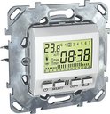 Schneider Electric Unica MGU5.505.18ZD Терморегулятор электронный программируемый +5…+35°С (8 А, встроенный термодатчик, недельный, под рамку, скрытая установка, белый)