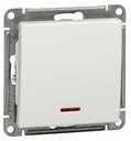 Schneider Electric W59 VS210-150-1-86 Выключатель одноклавишный двухполюсный с подсветкой (10 А, под рамку, скрытая установка, белый)
