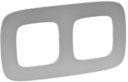 Legrand Valena Allure 754392 Рамка 2-постовая (универсальная, алюминий)