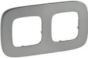 Legrand Valena Allure 755502 Рамка 2-постовая (универсальная, полированная сталь)
