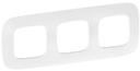 Legrand Valena Allure 754373 Рамка 3-постовая (универсальная, тиснение белое)