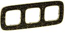 Legrand Valena Allure 754433 Рамка 3-постовая (универсальная, барроко нуар)