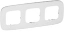Legrand Valena Allure 755543 Рамка 3-постовая (универсальная, белое стекло)