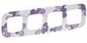 Legrand Valena Allure 754364 Рамка 4-постовая (универсальная, флора)