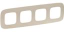 Legrand Valena Allure 754384 Рамка 4-постовая (универсальная, тиснение бежевое)