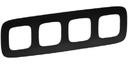 Legrand Valena Allure 754404 Рамка 4-постовая (универсальная, матовая черная)
