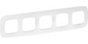 Legrand Valena Allure 754375 Рамка 5-постовая (универсальная, тиснение белое)