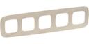 Legrand Valena Allure 754385 Рамка 5-постовая (универсальная, тиснение бежевое)