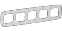 Legrand Valena Allure 754425 Рамка 5-постовая (универсальная, зеркало)