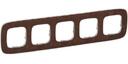 Legrand Valena Allure 754455 Рамка 5-постовая (универсальная, кожа)