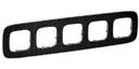 Legrand Valena Allure 754475 Рамка 5-постовая (универсальная, карбон)