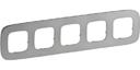 Legrand Valena Allure 755505 Рамка 5-постовая (универсальная, полированная сталь)