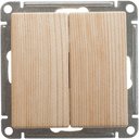 Schneider Electric W59 VS510-252-7-86 Выключатель двухклавишный (10 А, под рамку, скрытая установка, сосна)