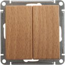 Schneider Electric W59 VS510-252-8-86 Выключатель двухклавишный (10 А, под рамку, скрытая установка, бук)