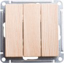 Schneider Electric W59 VS0510-351-7-86 Выключатель трехклавишный (10 А, под рамку, скрытая установка, сосна)