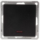 Schneider Electric W59 VS116-153-6-86 Выключатель одноклавишный с подсветкой (16 А, под рамку, скрытая установка, черный бархат)