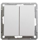 Schneider Electric W59 VS516-252-1-86 Выключатель двухклавишный (16 А, под рамку, скрытая установка, белый)