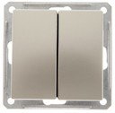 Schneider Electric W59 VS516-252-4-86 Выключатель двухклавишный (16 А, под рамку, скрытая установка, шампань)